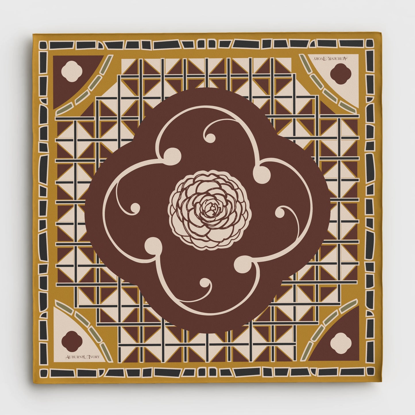 Stained Glass Sanctuary Silk Scarf