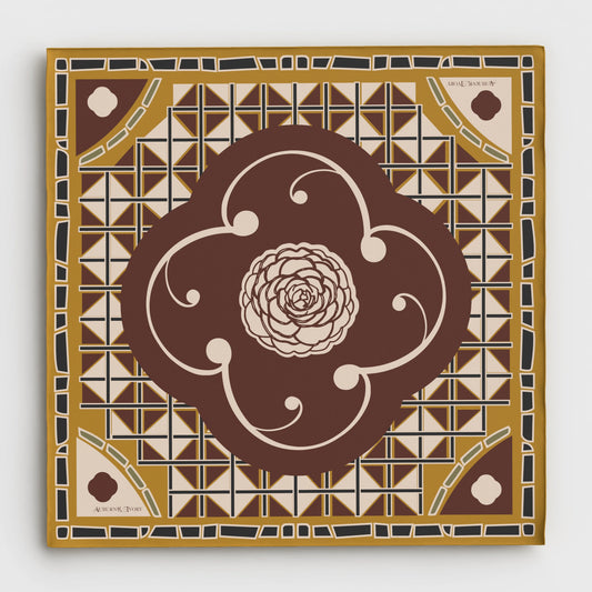 Stained Glass Sanctuary Silk Scarf