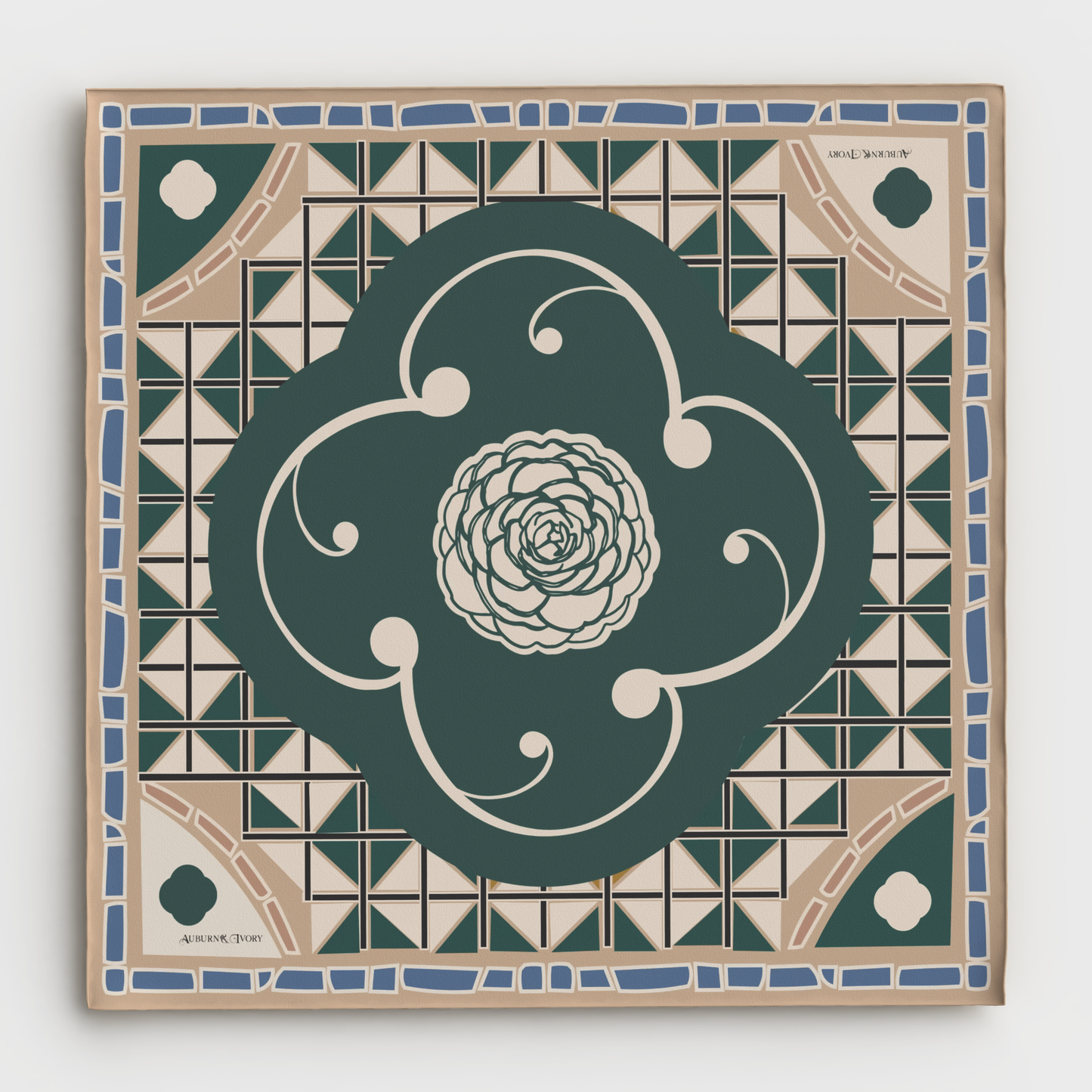 Deep Green Heirloom Scarf