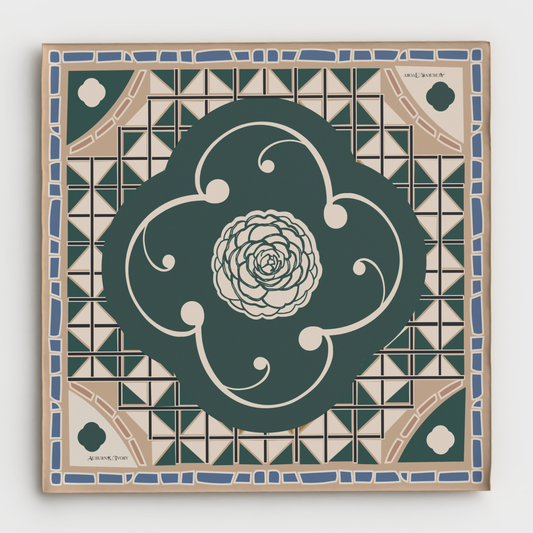 Garden Green Sanctuary Scarf · 35″