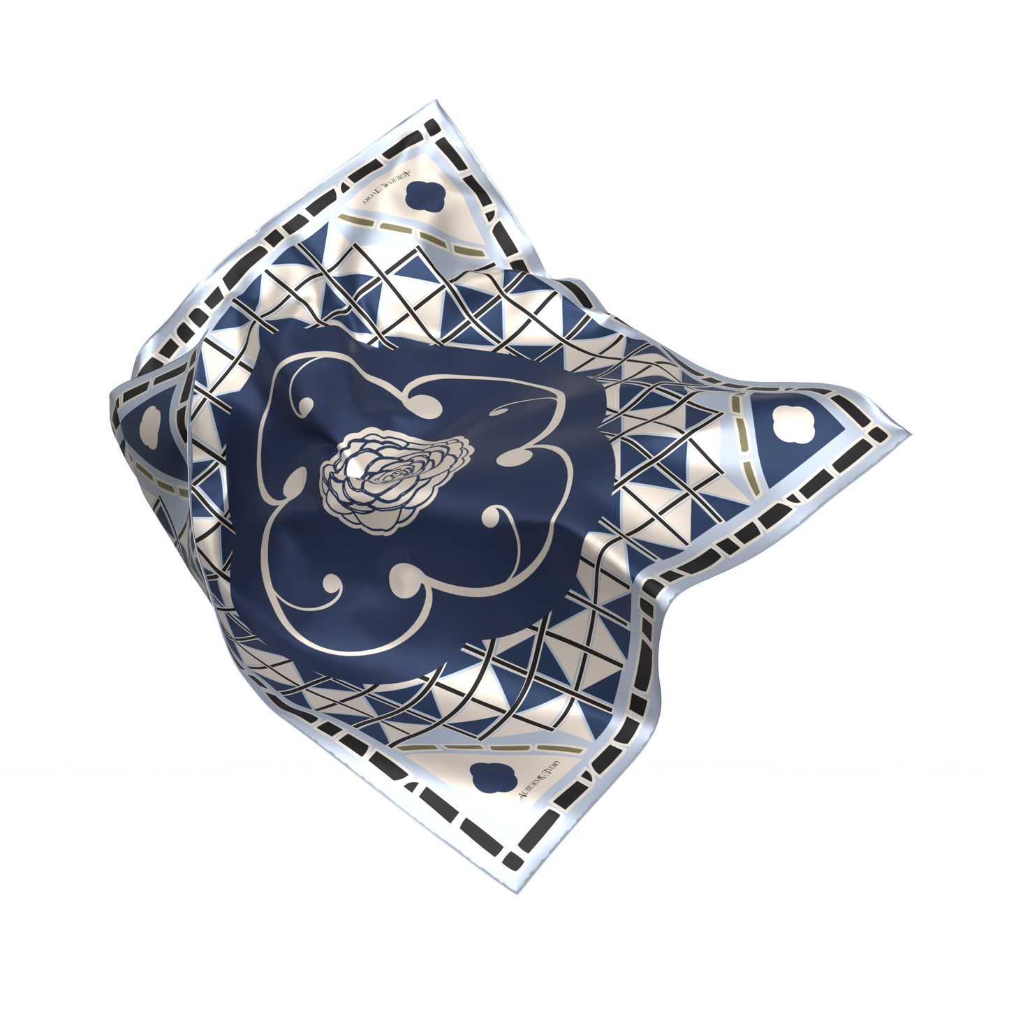 Classic Navy Heirloom Scarf