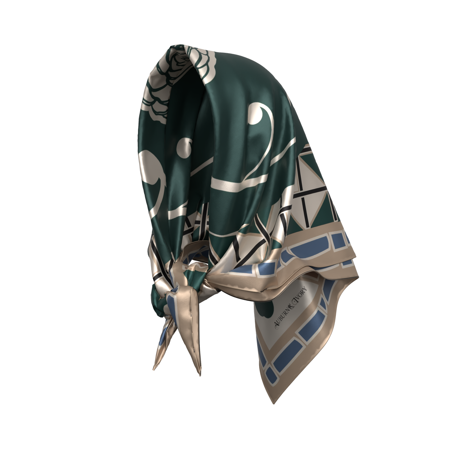 Deep Green Heirloom Scarf